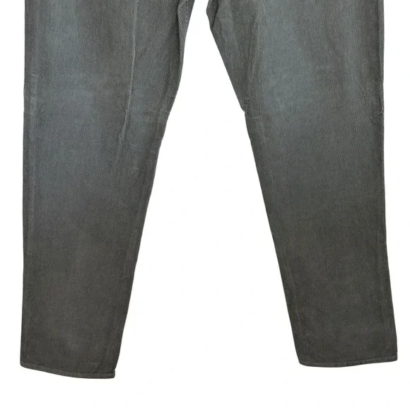 Sid Mashburn Corduroy Pants Mens 40X32 Button Fly Straight Leg Mid Rise Gray